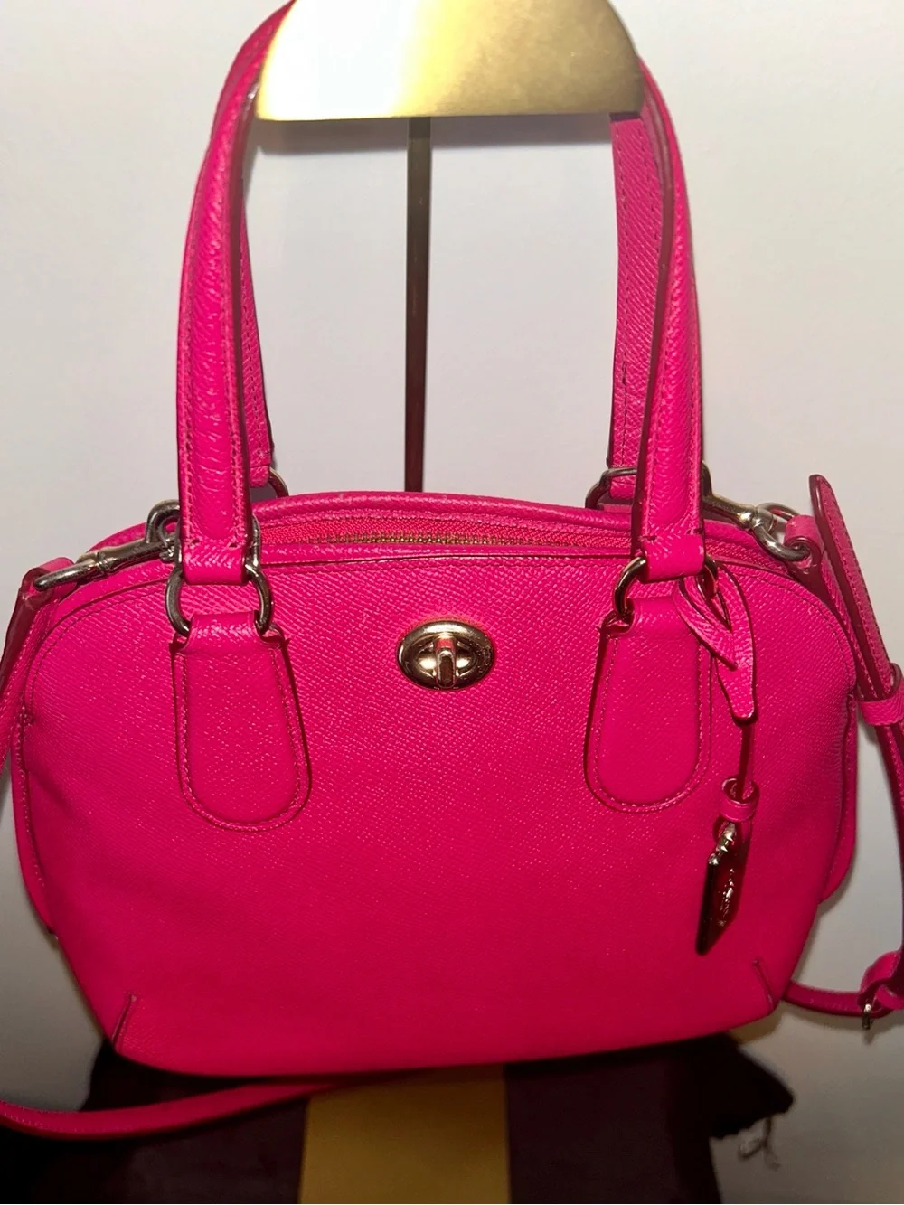 Coach Prince Street Mini Dome Satchel in Pink.  Original Hang Tag